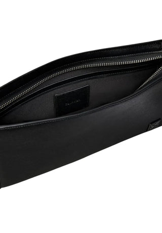 Calvin Klein pochette uomo in ecopelle saffiano nero