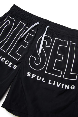 Diesel boxer mare bambino con logo nero