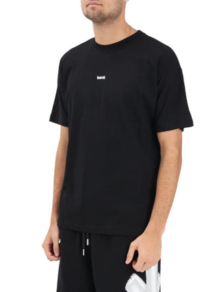 Disclaimer T-shirt uomo manica corta stampa logo nero