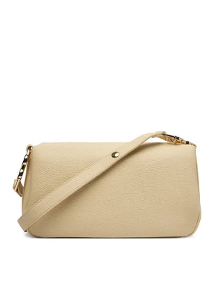 Love Moschino borsa a tracolla in ecopelle martellata beige chiaro