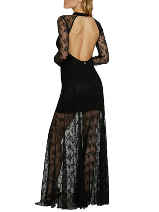 Relish abito lungo in pizzo Suare nero SUARE 1199 RELISH