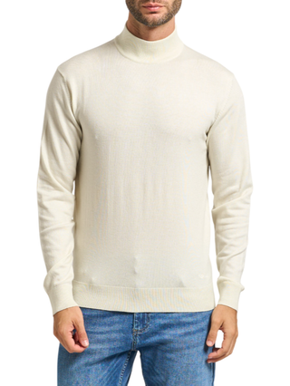 Yes Zee maglia lupetto misto lana avorio M862-HL00 0107 YES-ZEE 