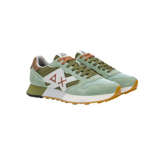 Sun68 sneakers uomo Jaki 2.0 bicolor verde salvia verde militare