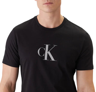 Calvin Klein T-shirt uomo manica corta con logo nero