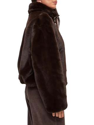 Pinko pelliccia ecologica Estebana marrone 106013-A1ZM M28 PINKO 