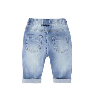 iDo jeans neonato slim con coulisse lavaggio blu
