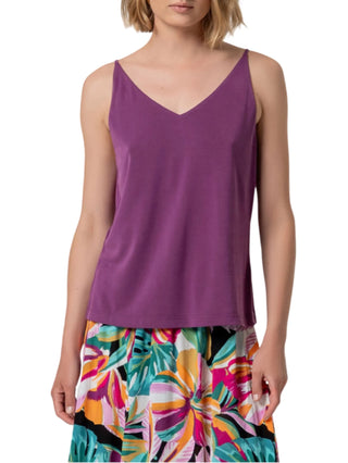 Surkana top donna misto modal viola