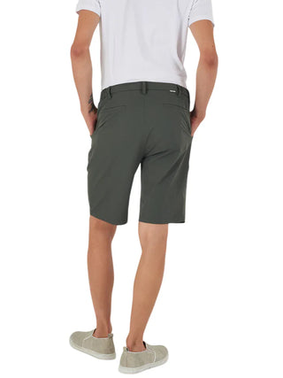 Yes Zee bermuda uomo in nylon verde militare