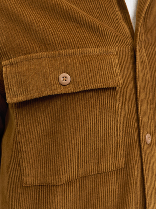 jjeperfect corduroy overshirt ls sn - 50% cotton