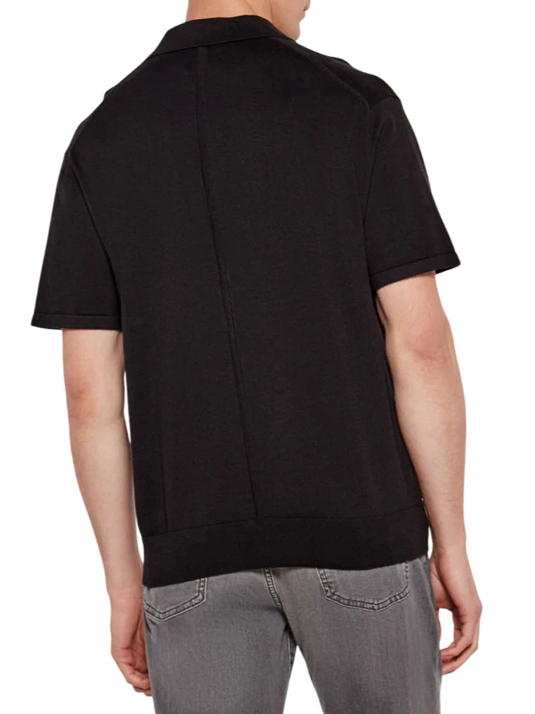 Calvin Klein polo uomo in maglia nero