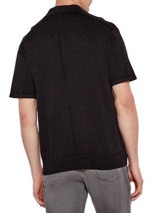 Calvin Klein polo uomo in maglia nero