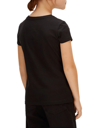 Calvin Klein Jeans T-shirt bambina manica corta nero