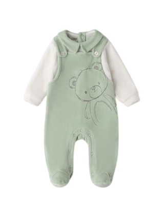 iDo tutina neonato stile salopette verde 4F026 4835 iDO 