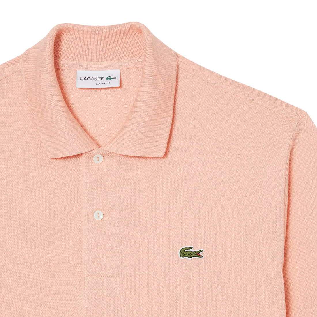 Lacoste polo manica corta 12.12 in piquè rosa salmone