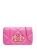 Love Moschino borsa a tracolla in ecopelle trapuntata fucsia