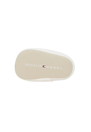 Tommy Hilfiger scarpette neonato con strappi bianco multicolor