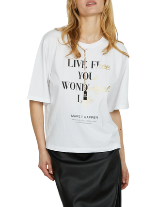 Relish T-shirt manica corta Happen bianco HAPPEN 1100 RELISH 