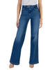 Liu Jo jeans flare vita alta con cintina lavaggio blu