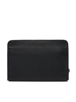 Calvin Klein pochette uomo in ecopelle martellata nero