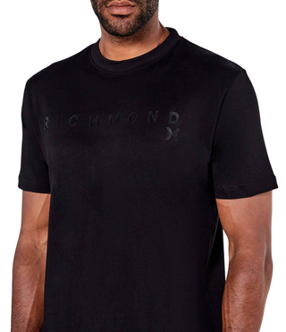 John Richmond T-shirt Patum manica corta nero UMA25046TS BLACK John RICHMOND