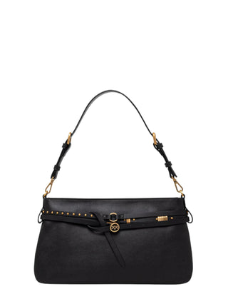 Pinko borsa a spalla Belt Bag Classic nero oro