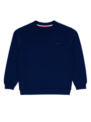 Aeronautica Militare felpa bambino in cotone blu 252FE0065A B08 AERONAUTICA MILITARE