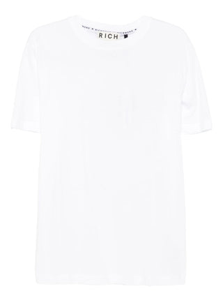 John Richmond T-shirt in cotone Pima bianco UMA25053TS WHITE John RICHMOND 