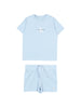 Calvin Klein Jeans completo estivo neonato T-shirt e shorts celeste
