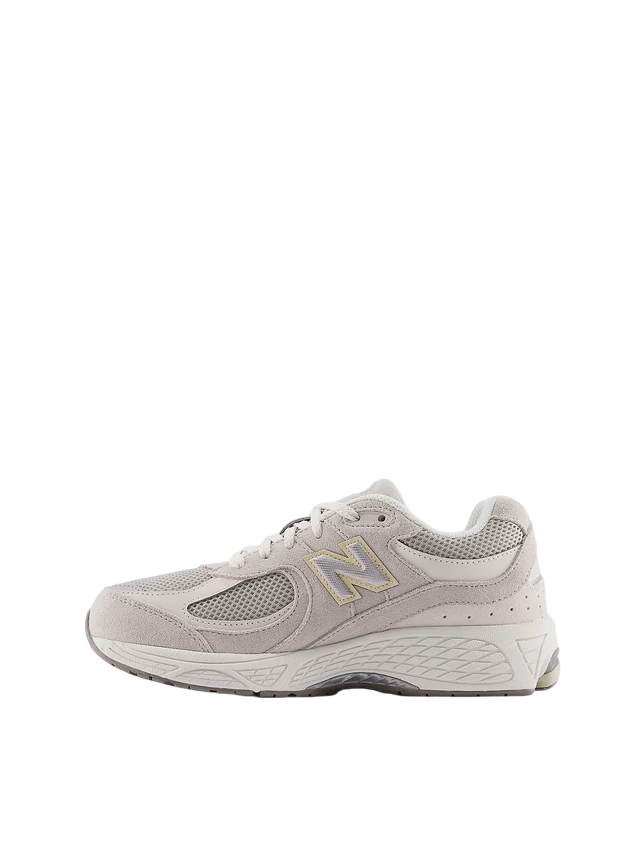 New Balance sneakers 2002R bambino in mesh e suede ecrù