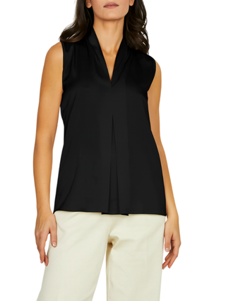 Relish blusa in raso Doceo nero DOCEO 1199 RELISH
