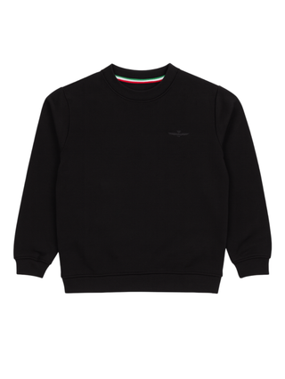 Aeronautica Militare felpa bambino in cotone nero 252FE0065A N01 AERONAUTICA MILITARE