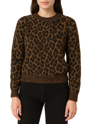 Aniye By maglia Keira in fantasia animalier marrone 181029 01899 ANIYE BY 