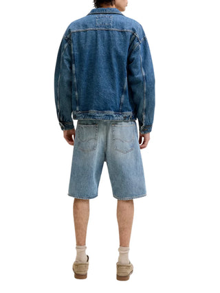 Jack&Jones bermuda uomo baggy in denim lavaggio chiaro