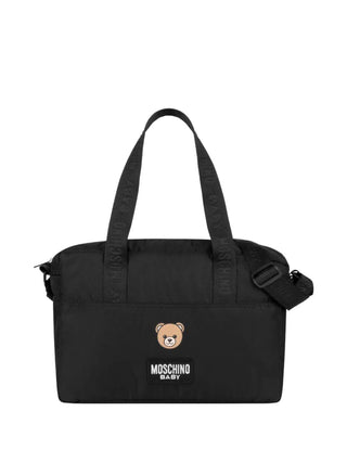 Moschino borsa neonato unisex con fasciatoio nero MMX04K-L3A89 600100 MOSCHINO