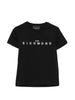 John Richmond T-shirt bambino manica corta con logo nero