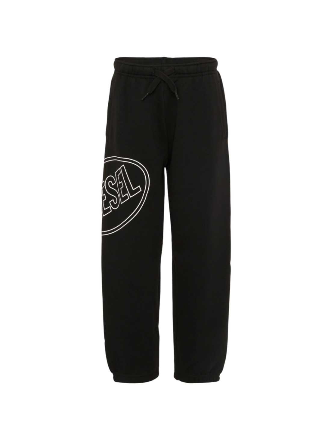 Diesel pantaloni bambino in felpa con logo nero