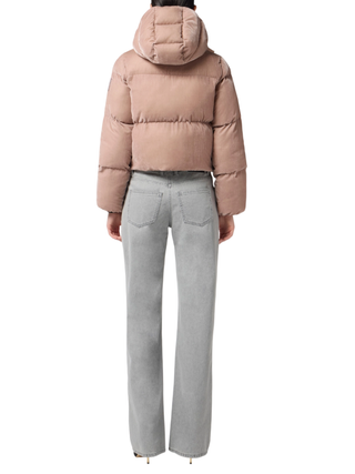 Elisabetta Franchi giubbino imbottito crop in velluto rosa PI82D56E2 EA6 ELISABETTA FRANCHI 