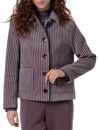 Surkana giacca in fantasia con bottoni viola 555ALCO411 36 SURKANA 