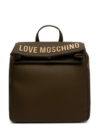 Love Moschino zaino donna in ecopelle con logo marrone JC4306PP0N-KD0 31A MOSCHINO LOVE