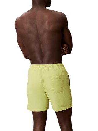 Calvin Klein boxer mare uomo con logo ricamato giallo ocra
