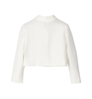 iDo giacca blazer crop bambina panna