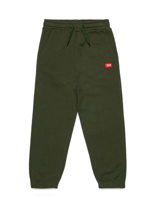 Diesel pantaloni joggers in felpa verde J02461-0GEAD K513 DIESEL 