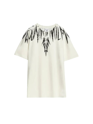 County of Milan T-shirt bambino con stampa iconica panna