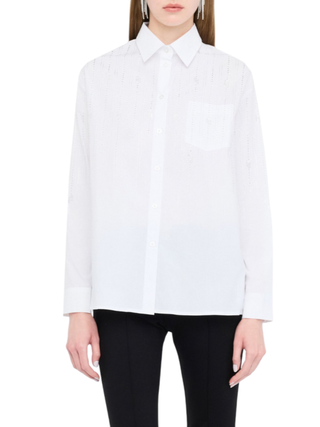 Liu Jo camicia manica lunga con strass bianco UF5240T039A M9725 LIU JO 