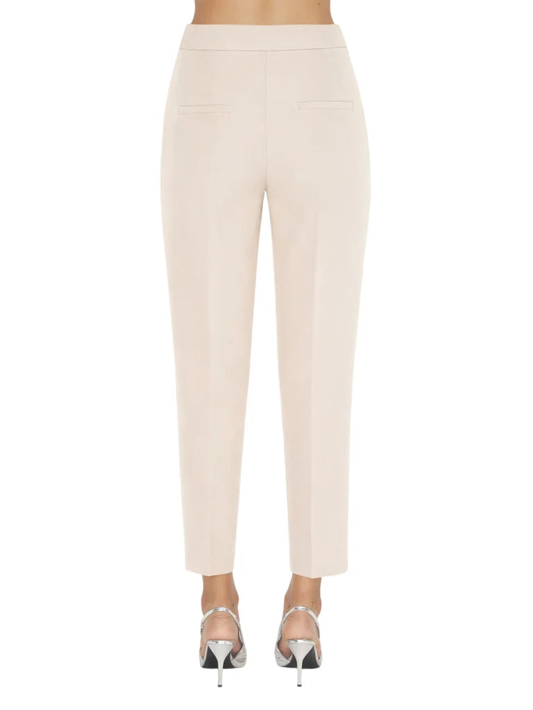 Silence pantaloni gamba slim donna ecrù
