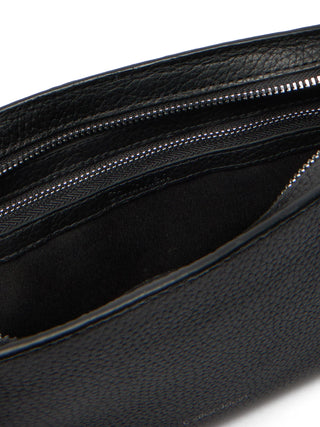 Calvin Klein pochette uomo in ecopelle martellata nero