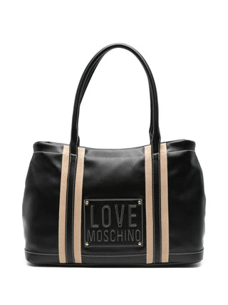 Love Moschino borsa a spalla in ecopelle nero