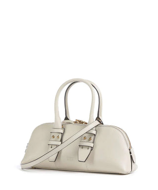 Pinko borsa Bowling Bag in pelle panna oro