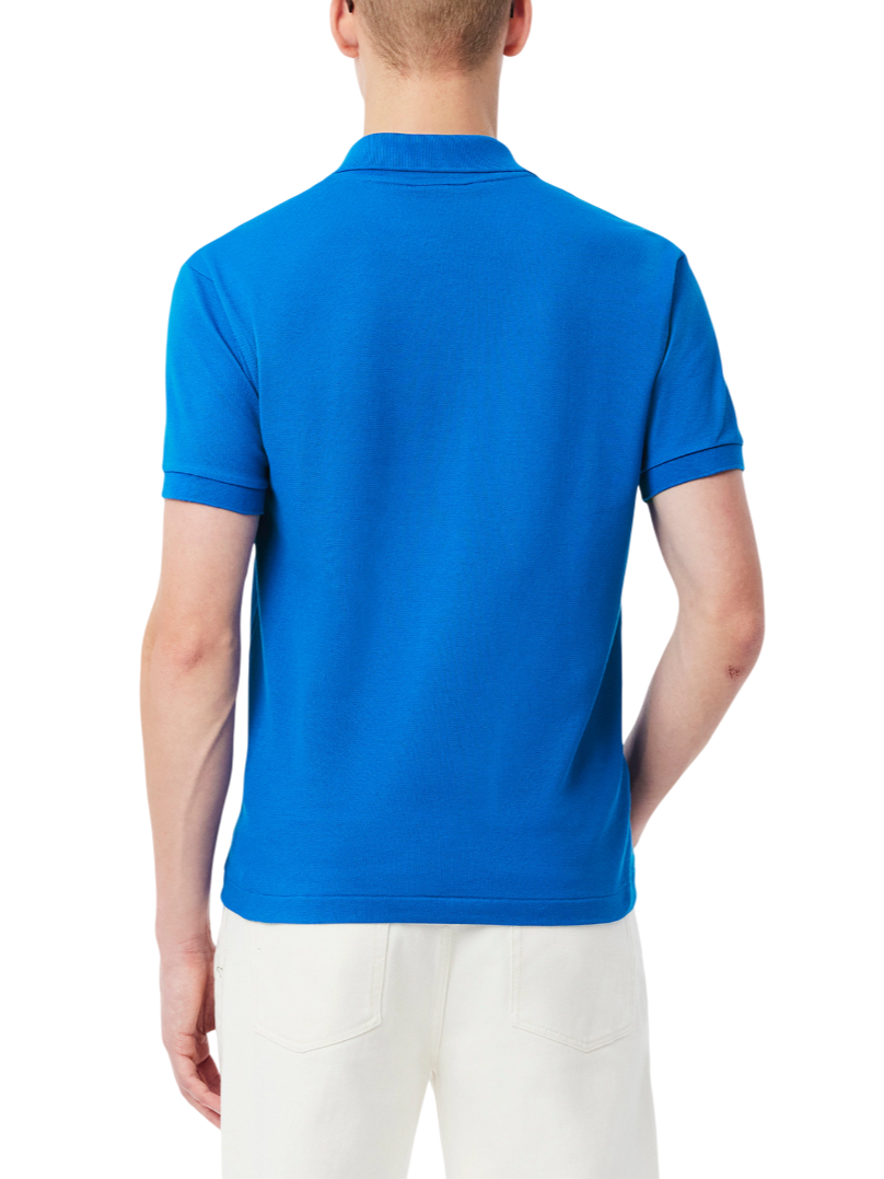 Lacoste polo manica corta 12.12 in piquè azzurro