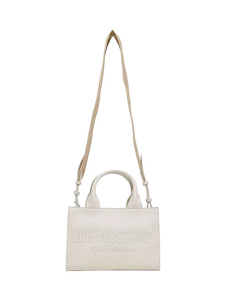 Love Moschino borsa a mano donna con tracolla avorio
